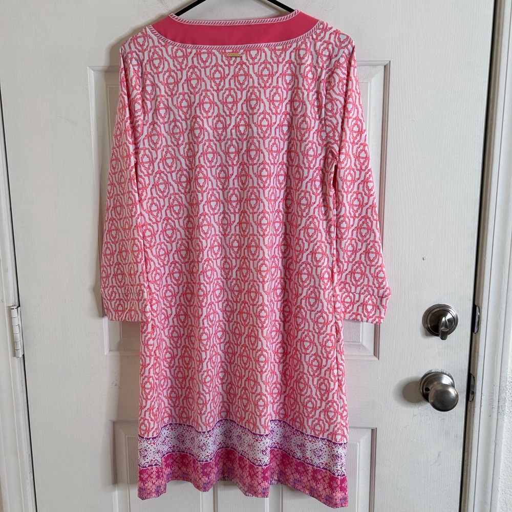 Cabana Life Women's Napa Embroidered Tunic Dress Large NWT UPF 50 Resortwear - Picture 3 of 15